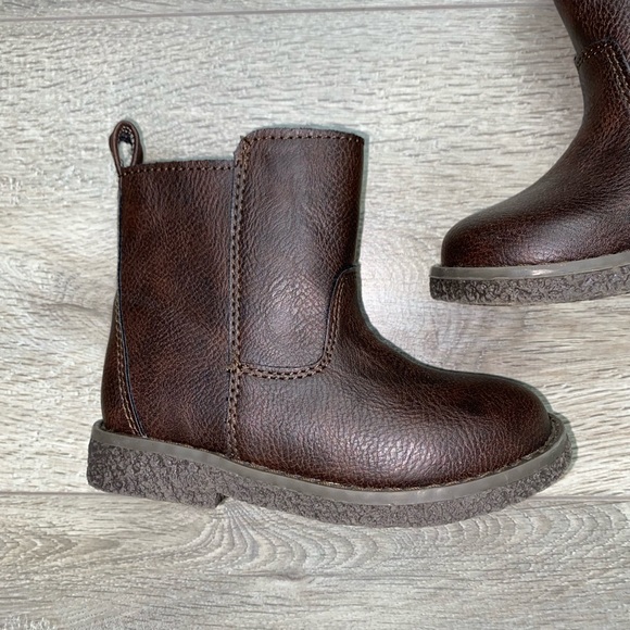 NWOT GAP Chelsea Brown Zip Boots | Cowboy Boots 8T - Picture 9 of 12